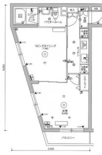 スカイコート品川パークサイドIII【5階】の間取り