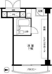 ユニハイツ勝どき【3階】の間取り