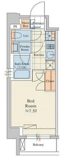 クレストコートTS吾妻橋【5階】の間取り