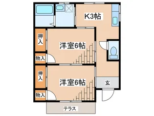 ハイム高崎【1階】の間取り