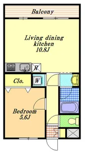 ハピネス田中2【3階】の間取り