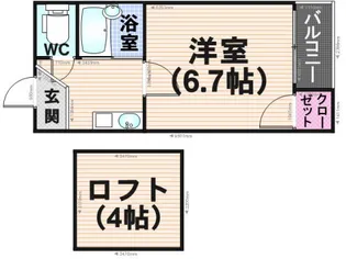 ポラリス高宮I【1階】の間取り