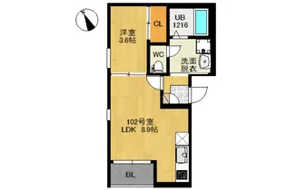 REGALESTシャルマンK【1階】の間取り