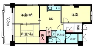 RAYHAUS平和台【1階】の間取り