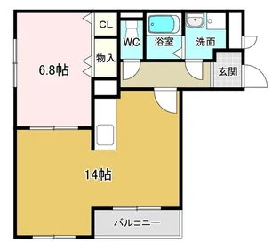 ハートフル光ヶ丘【1階】の間取り