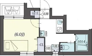 クリスタルコート中野新橋【4階】の間取り