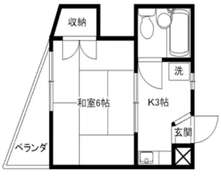 コーポ松井【3階】の間取り