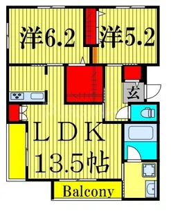 MI CASA KSK(ミカーサケーエスケ)【4階】の間取り