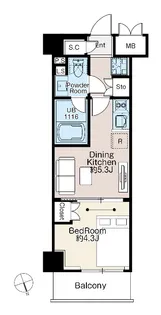 ベルファース西早稲田【5階】の間取り