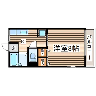 CHハッピーハイツ【1階】の間取り