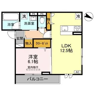 プリュニエ【3階】の間取り