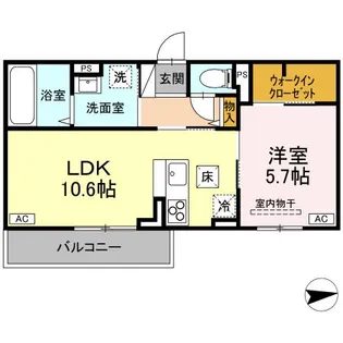 RESUA向中野 D棟【1階】の間取り