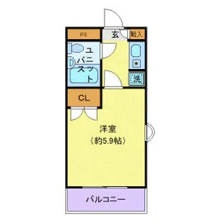 ジョイフル池上【4階】の間取り