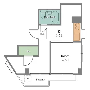 第8菊地ビル【4階】の間取り