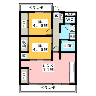SKY GARDEN【1階】の間取り
