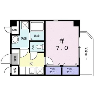 カーサ・ルル【2階】の間取り