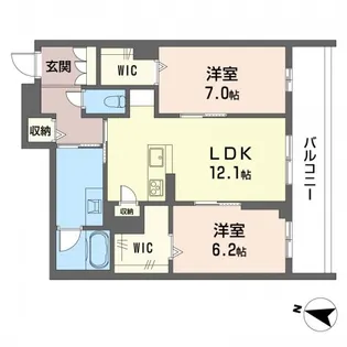 グレイス【1階】の間取り