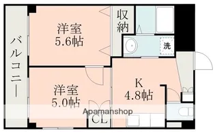 シャンポール水前寺【2階】の間取り