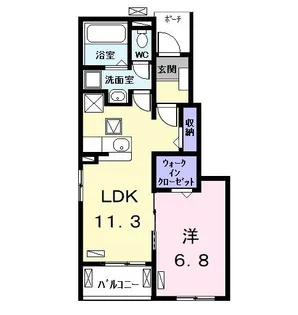 ルミナーレ II【1階】の間取り