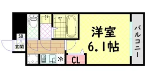 ファステート大正駅前トロフィ【5階】の間取り