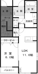 プラントスクエアB【1階】の間取り
