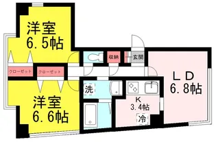 第19ナミキビル【4階】の間取り