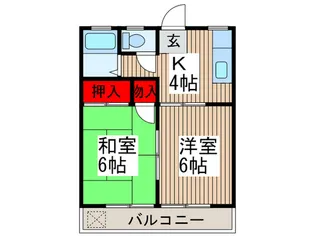 ダイシンコ-ポ【3階】の間取り