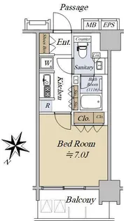 アクシルコート日本橋本町【3階】の間取り