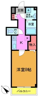 ヒルズ中山【1階】の間取り