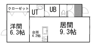 ヴェリテ鳥取【1階】の間取り