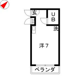 ▲オーバンパレ【2階】の間取り