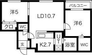 マンダリン恵み野【5階】の間取り