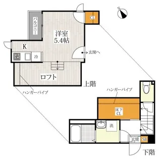 CB川越イニシオ【2階】の間取り