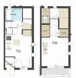 HY四谷【1階】の間取り