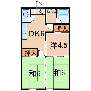 サンハイツ(保原)【1階】の間取り