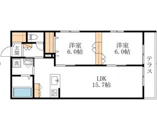 AngeB【1階】の間取り