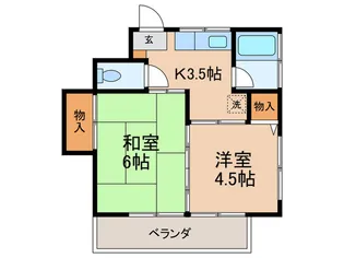コーポ田中【2階】の間取り