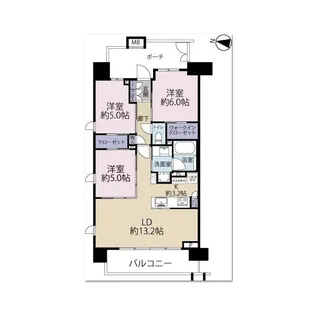 パークホームズ川口ザレジデンス【14階】の間取り