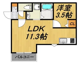 LE COCON 大垣【3階】の間取り