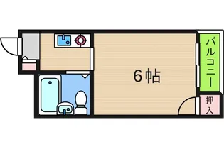 ハイツ加賀屋【3階】の間取り