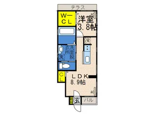 M【1階】の間取り
