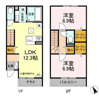 セッテルーチェ【1階】の間取り
