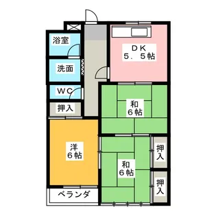 米仙ビル【4階】の間取り