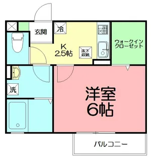 ディオネ茅ヶ崎【1階】の間取り