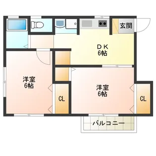 ウィステリア【2階】の間取り