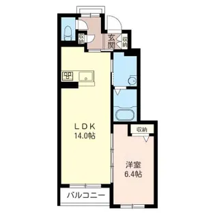 シャーメゾンKai【1階】の間取り