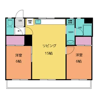 ベルグローブ【2階】の間取り