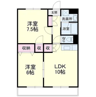 トップアイルII【3階】の間取り