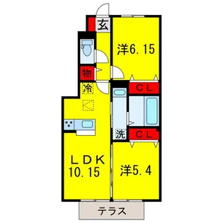 カーサマレ【1階】の間取り