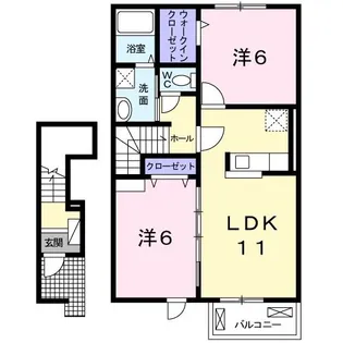 フェリーチェ【2階】の間取り
